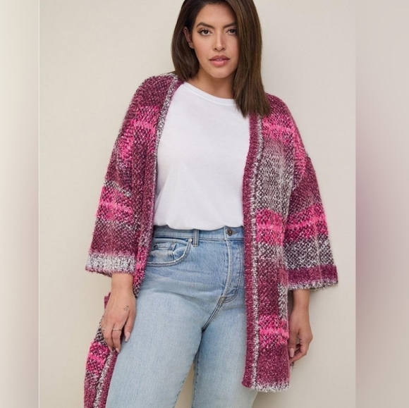 torrid Sweaters - Torrid Spacedye Oversize Kimono Cardigan Size 4